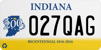 IN license plate 027QAG