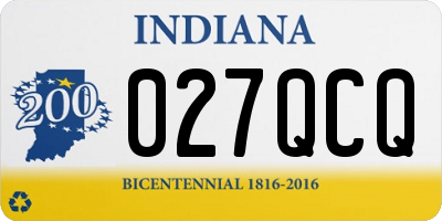 IN license plate 027QCQ