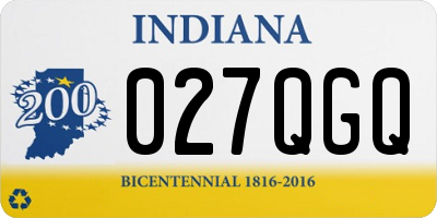 IN license plate 027QGQ