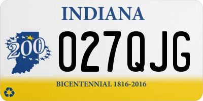 IN license plate 027QJG