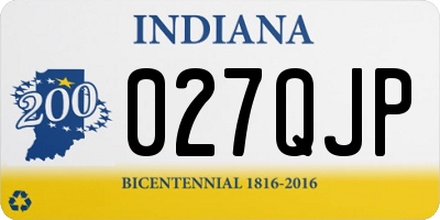 IN license plate 027QJP