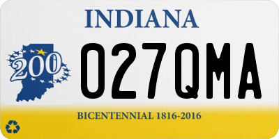 IN license plate 027QMA