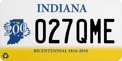 IN license plate 027QME