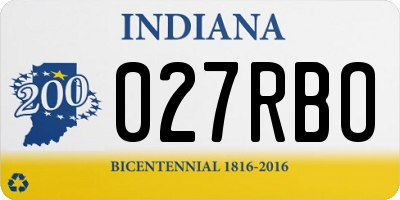 IN license plate 027RBO