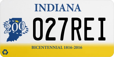 IN license plate 027REI