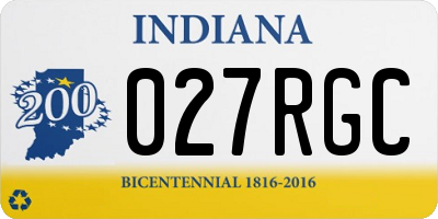 IN license plate 027RGC