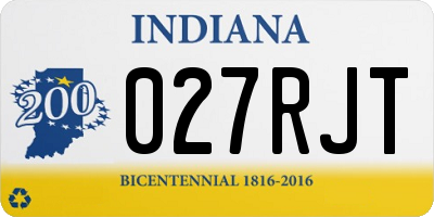 IN license plate 027RJT