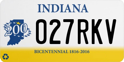 IN license plate 027RKV