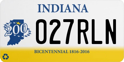 IN license plate 027RLN