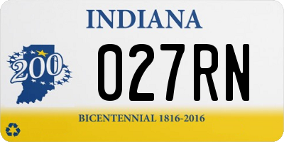 IN license plate 027RN