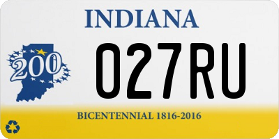 IN license plate 027RU