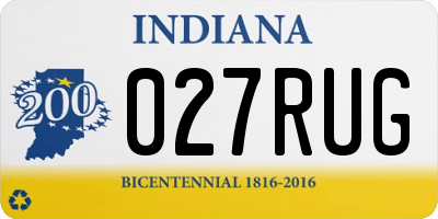 IN license plate 027RUG