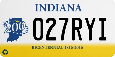 IN license plate 027RYI