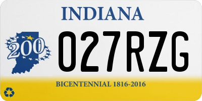 IN license plate 027RZG