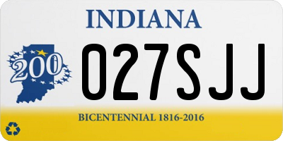 IN license plate 027SJJ