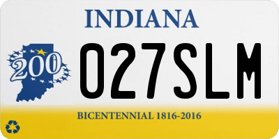 IN license plate 027SLM