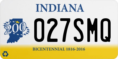 IN license plate 027SMQ
