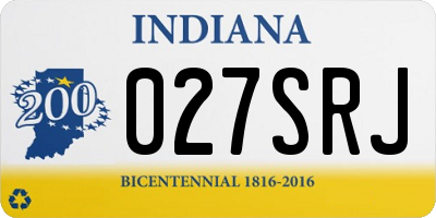 IN license plate 027SRJ