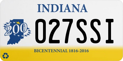 IN license plate 027SSI