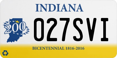 IN license plate 027SVI