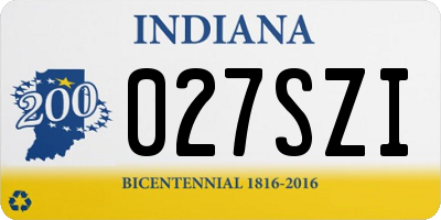 IN license plate 027SZI