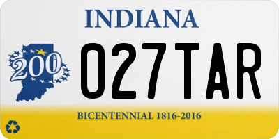 IN license plate 027TAR