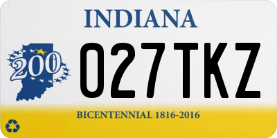 IN license plate 027TKZ
