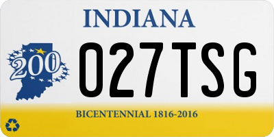 IN license plate 027TSG