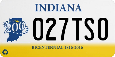 IN license plate 027TSO
