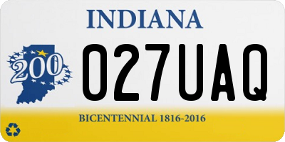 IN license plate 027UAQ