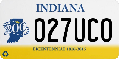 IN license plate 027UCO