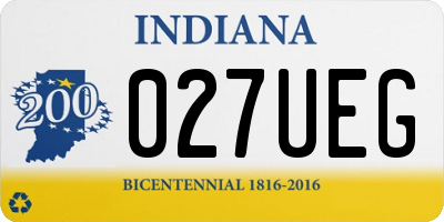 IN license plate 027UEG