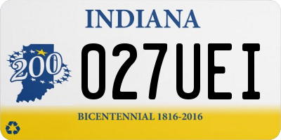 IN license plate 027UEI