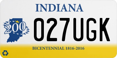 IN license plate 027UGK