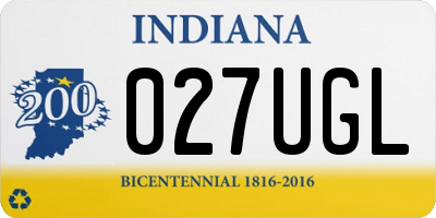 IN license plate 027UGL