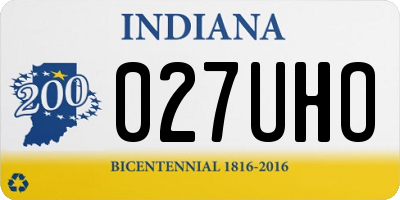 IN license plate 027UHO