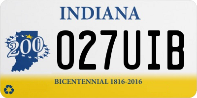 IN license plate 027UIB