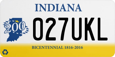 IN license plate 027UKL