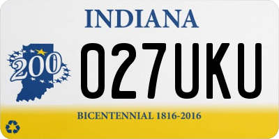 IN license plate 027UKU