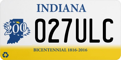 IN license plate 027ULC