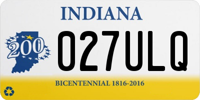 IN license plate 027ULQ