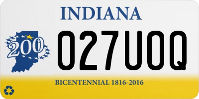 IN license plate 027UOQ