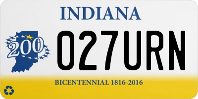 IN license plate 027URN