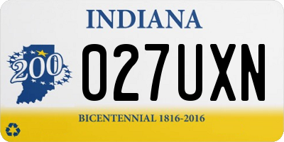 IN license plate 027UXN