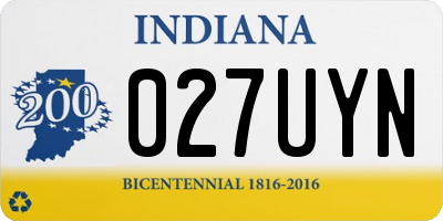 IN license plate 027UYN