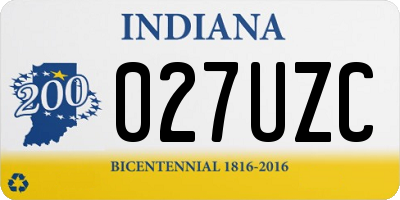 IN license plate 027UZC
