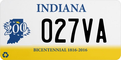 IN license plate 027VA