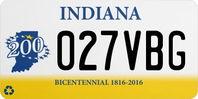 IN license plate 027VBG