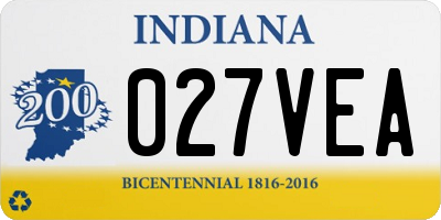 IN license plate 027VEA