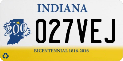 IN license plate 027VEJ